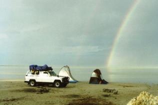 Botswana Kubu camping